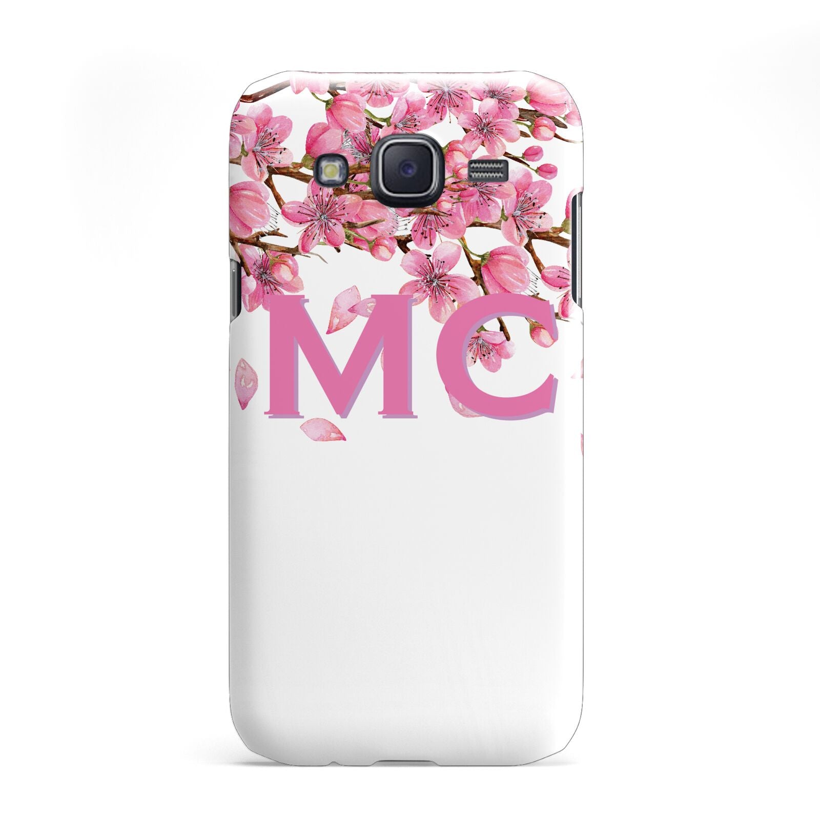 Personalised Pink White Blossom Samsung Galaxy J5 Case