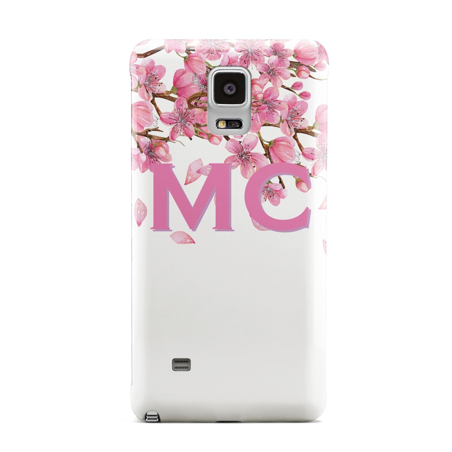 Personalised Pink White Blossom Samsung Galaxy Note 4 Case