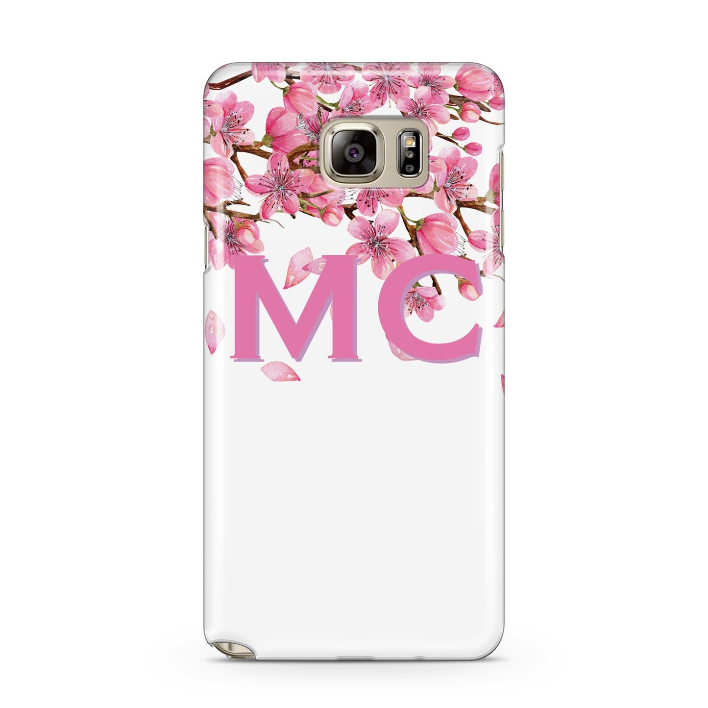 Personalised Pink White Blossom Samsung Galaxy Note 5 Case