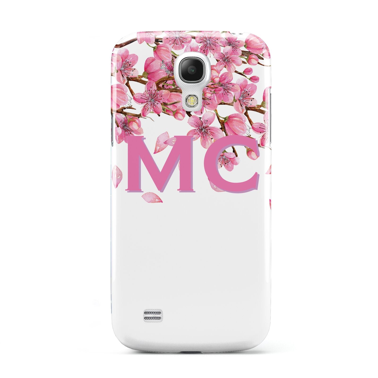 Personalised Pink White Blossom Samsung Galaxy S4 Mini Case