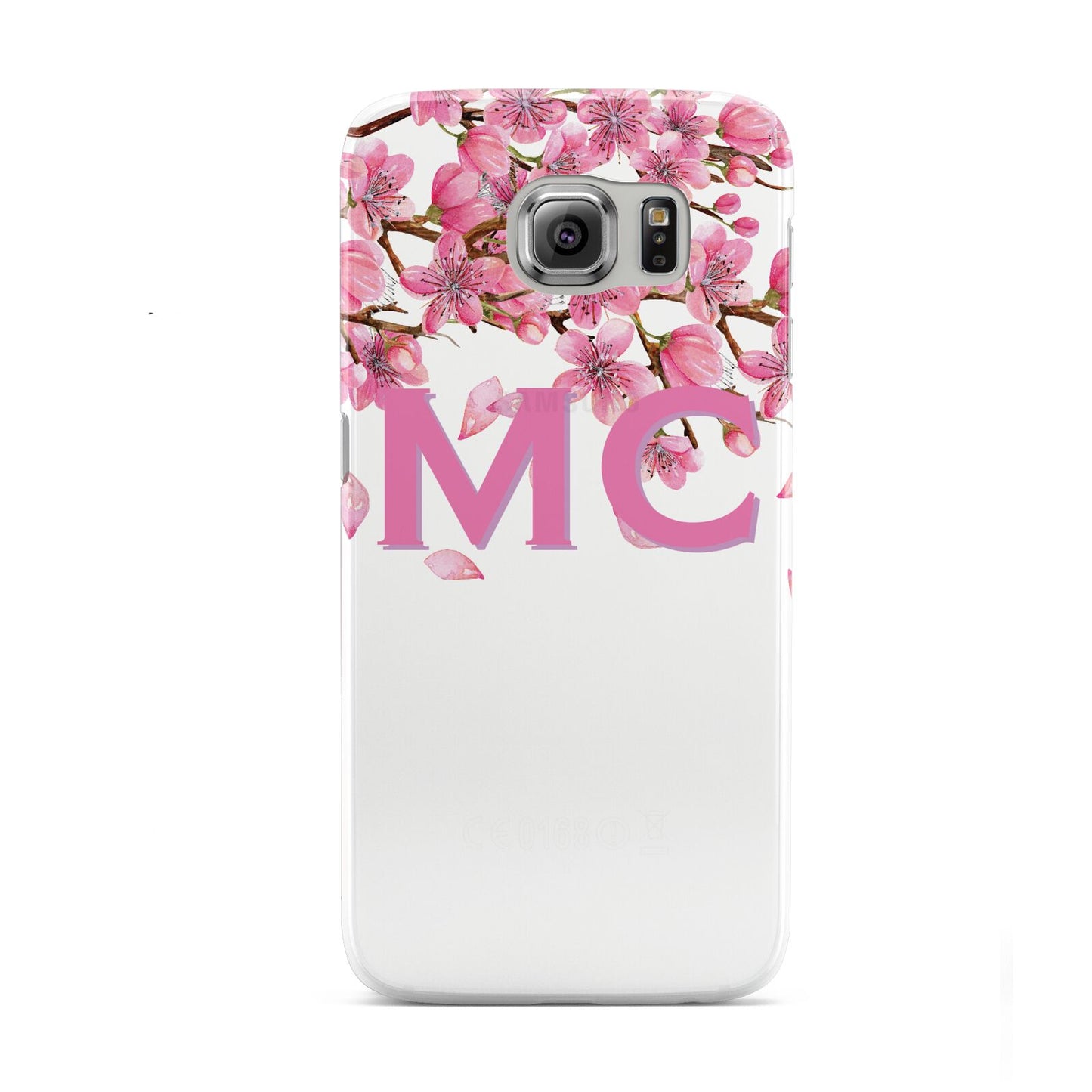 Personalised Pink White Blossom Samsung Galaxy S6 Case