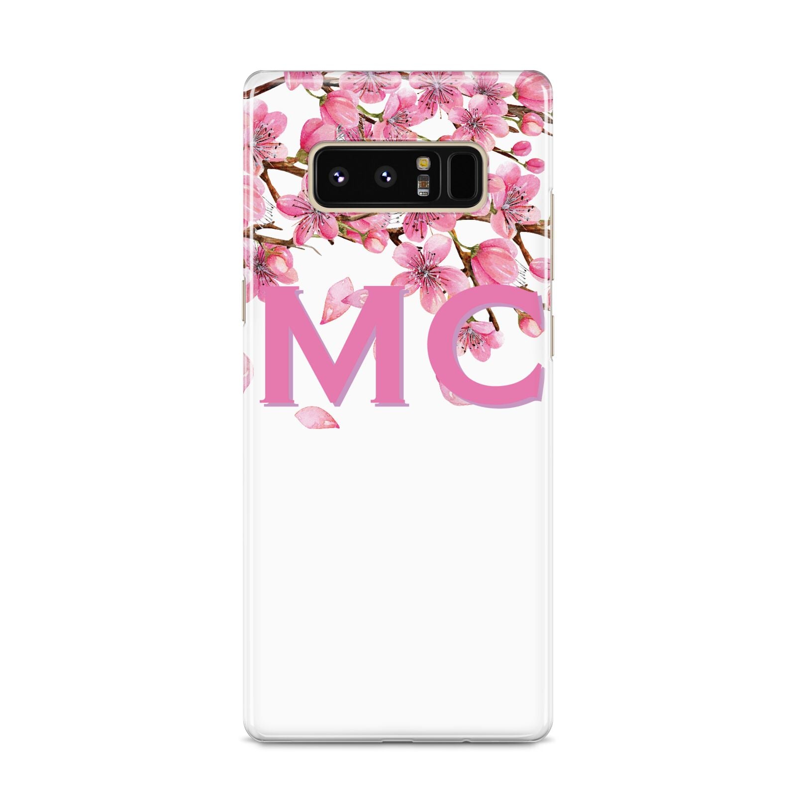 Personalised Pink White Blossom Samsung Galaxy S8 Case