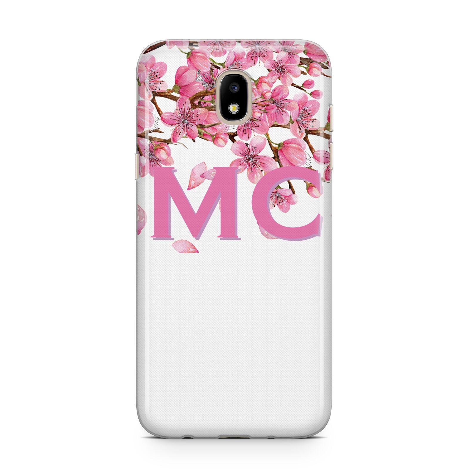 Personalised Pink White Blossom Samsung J5 2017 Case