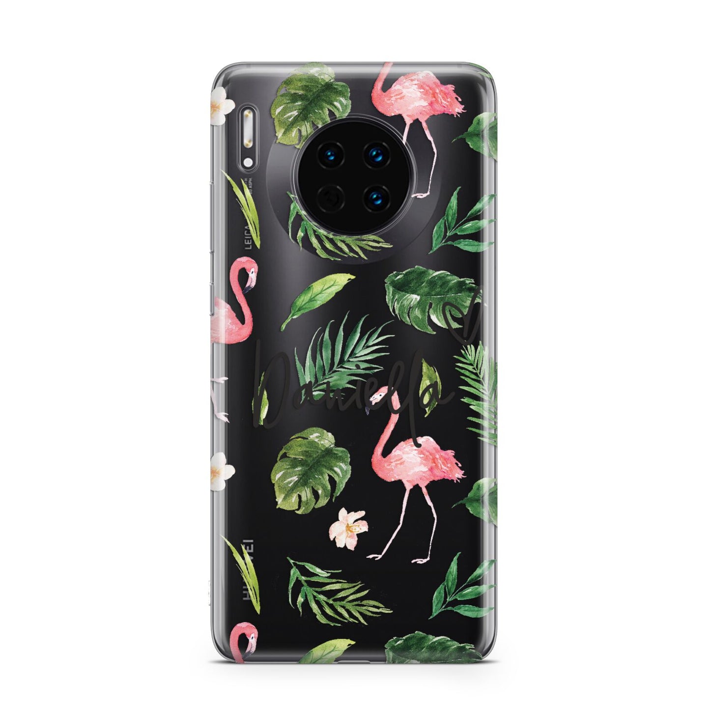 Personalised Pink White Flamingo Huawei Mate 30