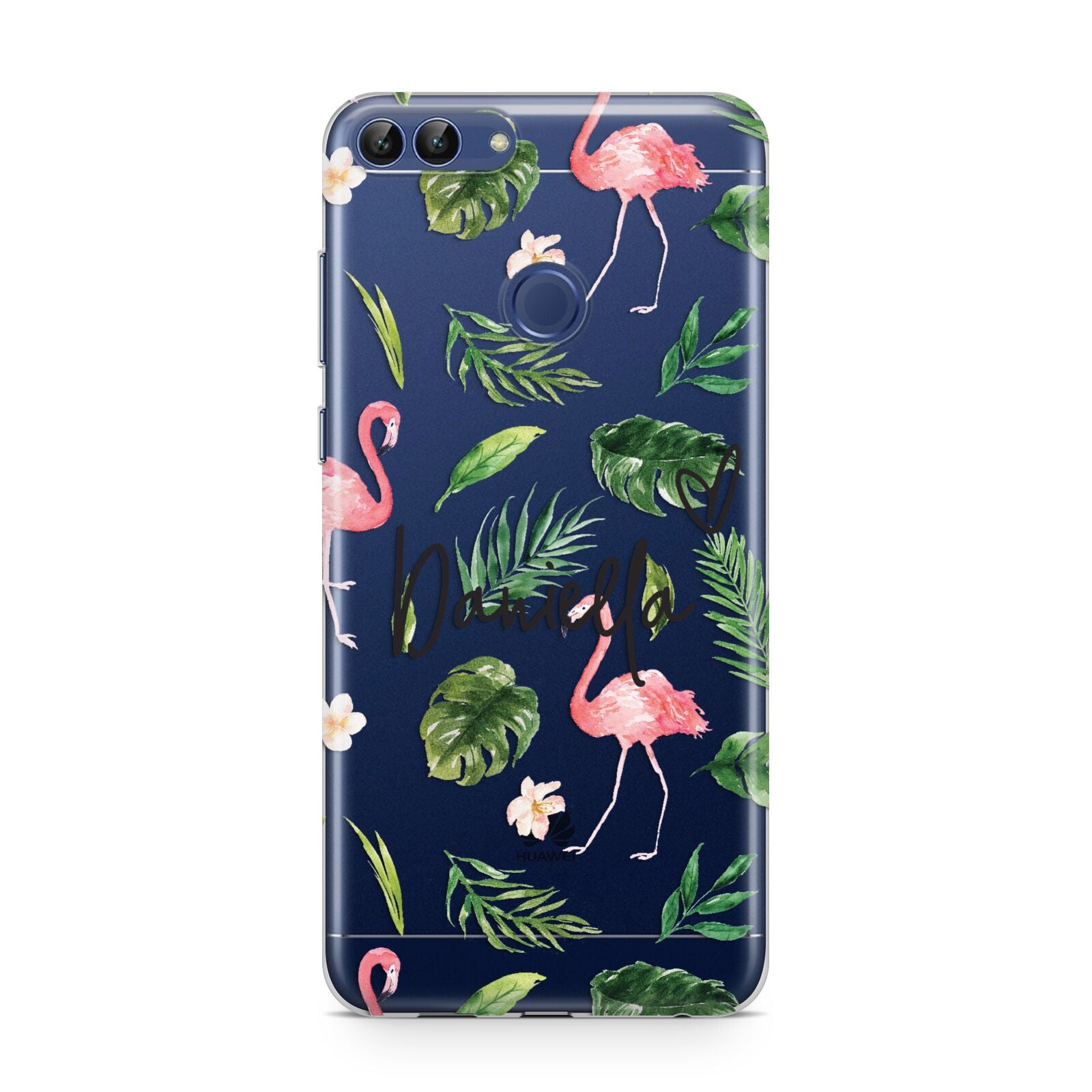 Personalised Pink White Flamingo Huawei P Smart Case