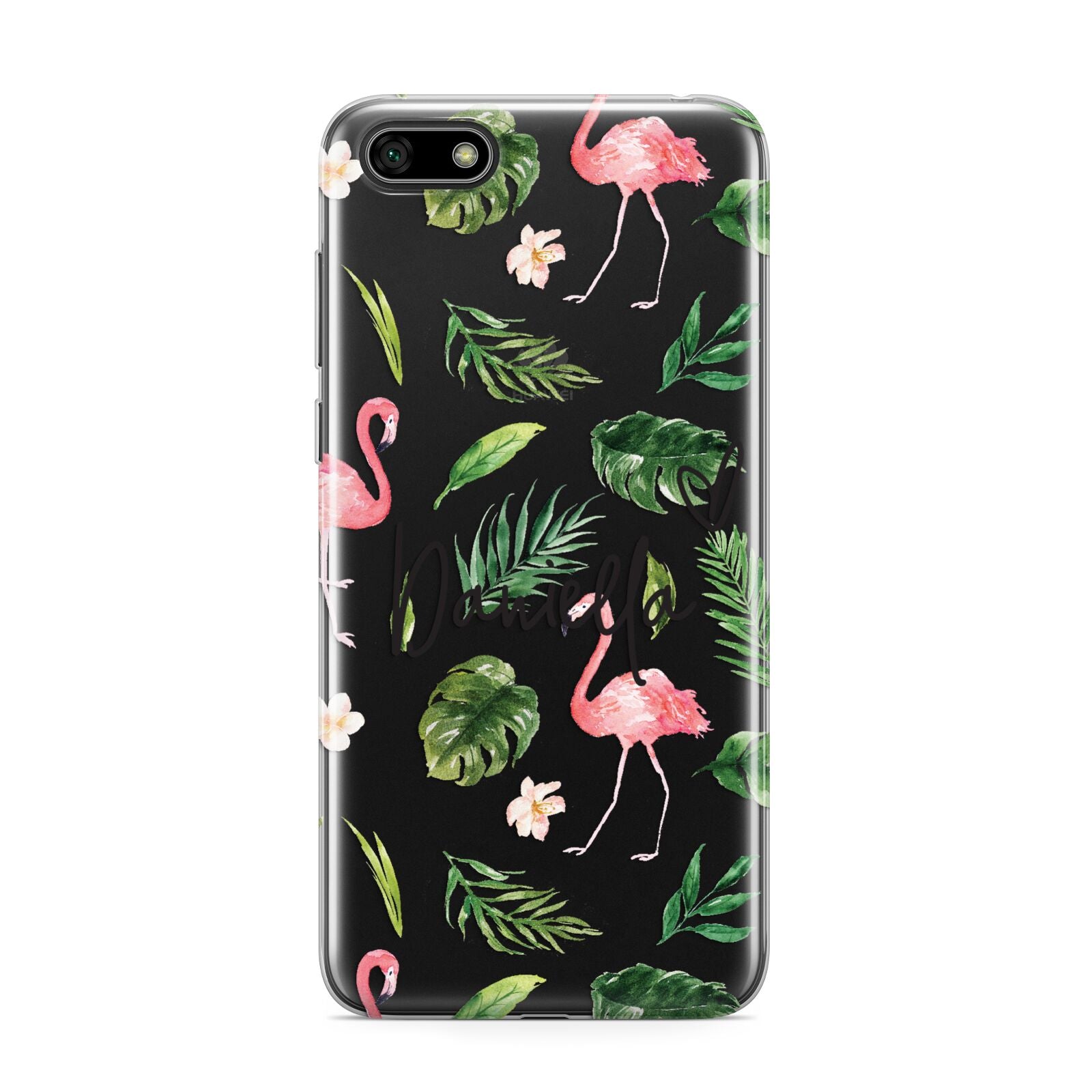 Personalised Pink White Flamingo Huawei Y5 Prime 2018 Phone Case