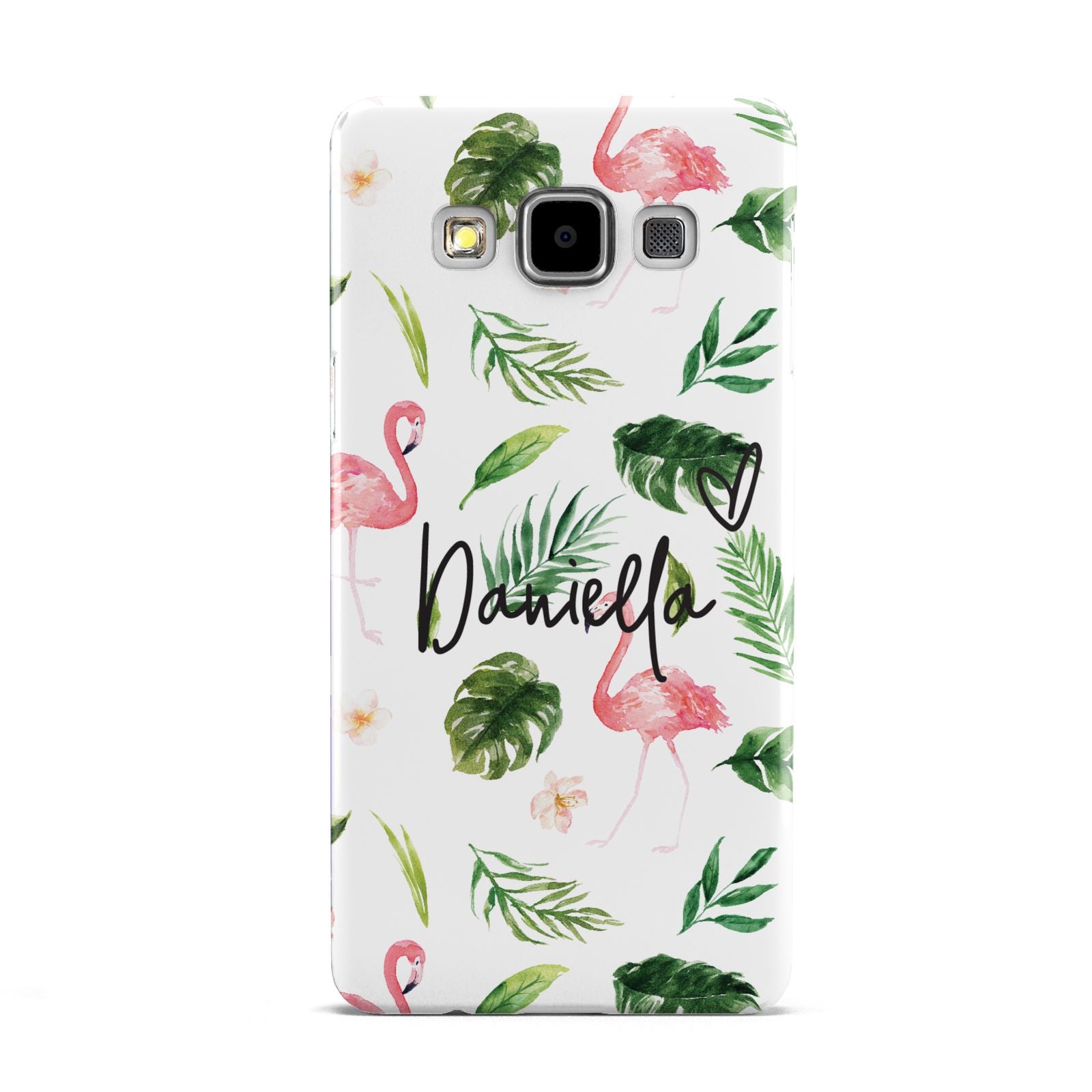 Personalised Pink White Flamingo Samsung Galaxy A5 Case