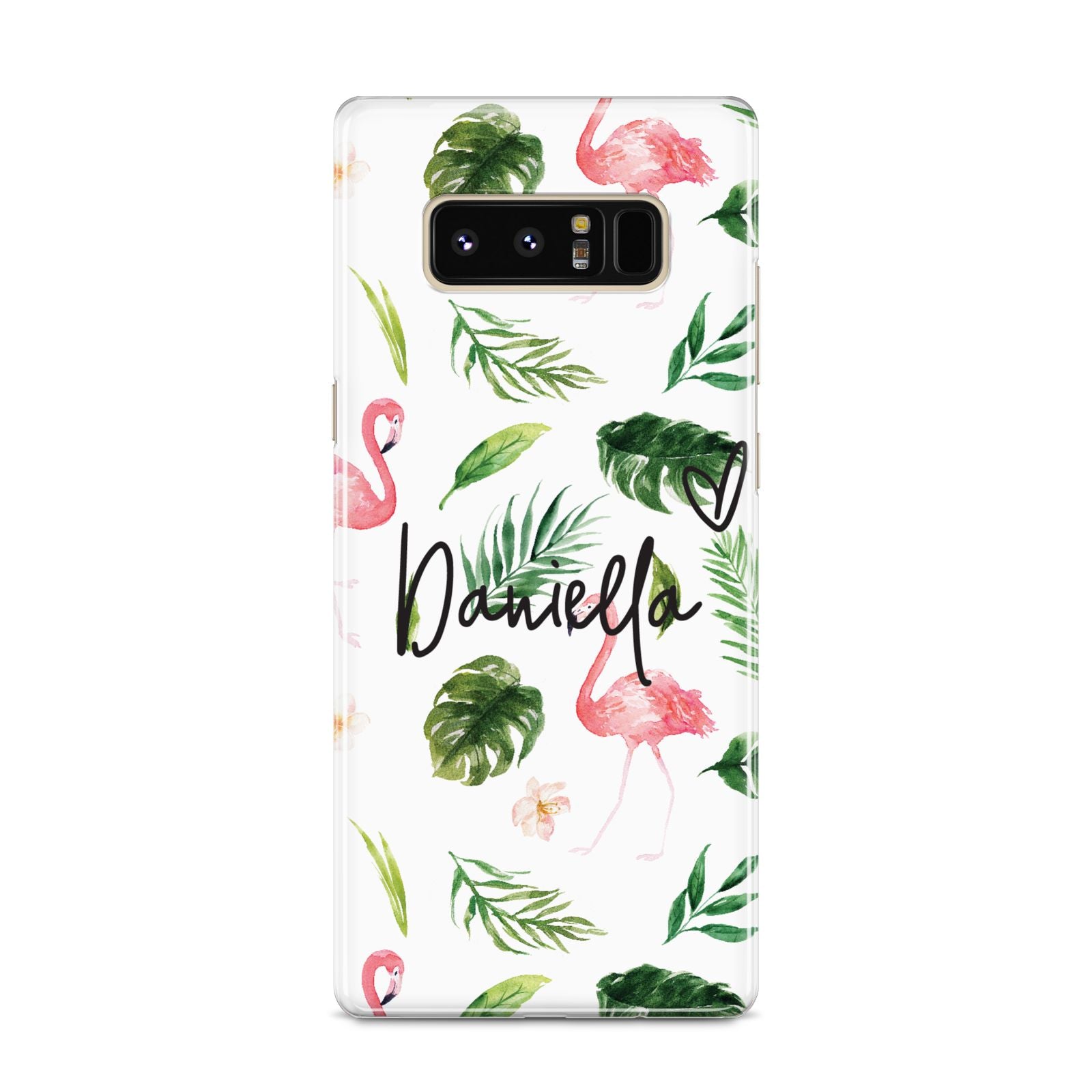 Personalised Pink White Flamingo Samsung Galaxy S8 Case