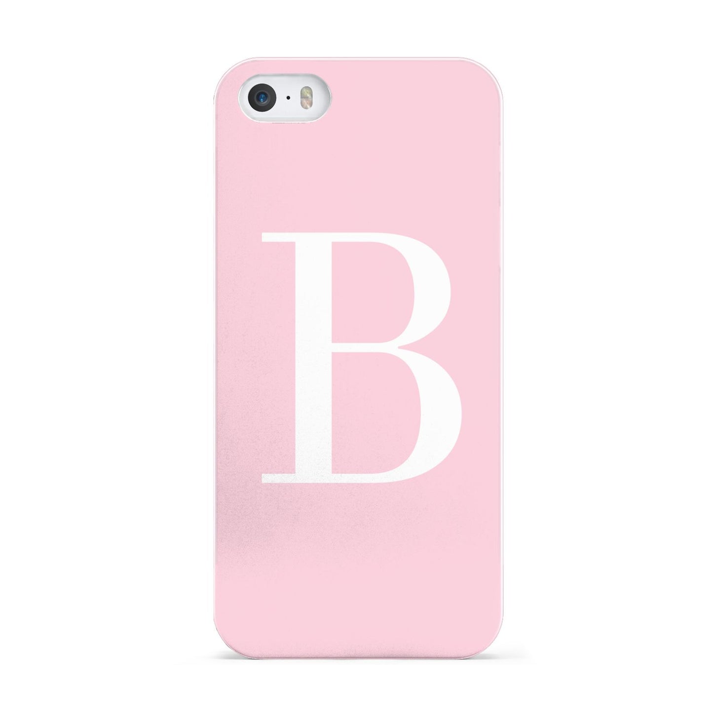 Personalised Pink White Initial Apple iPhone 5 Case