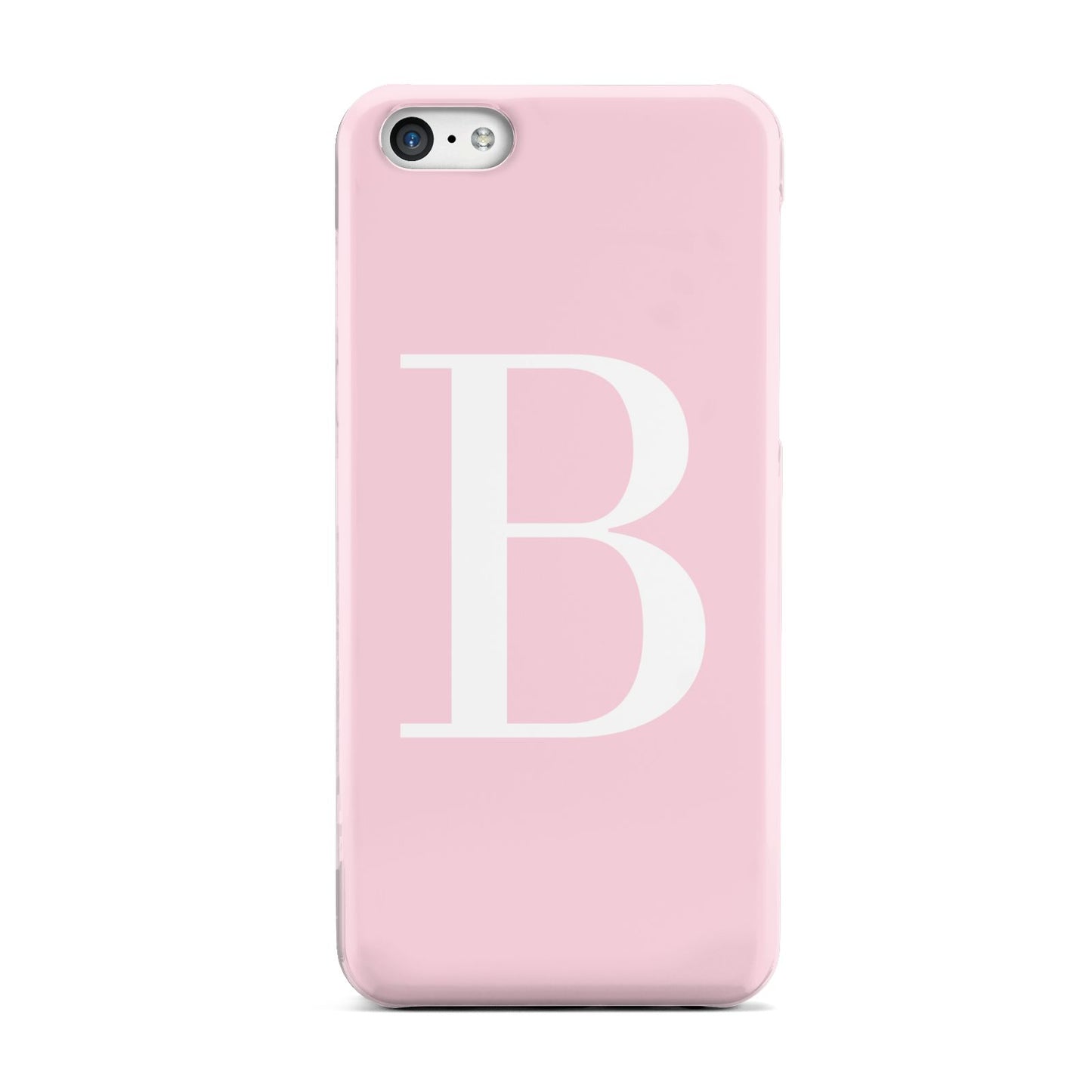 Personalised Pink White Initial Apple iPhone 5c Case