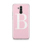 Personalised Pink White Initial Huawei Mate 20 Lite