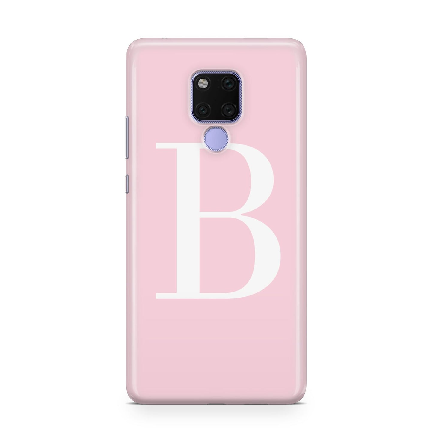 Personalised Pink White Initial Huawei Mate 20X Phone Case
