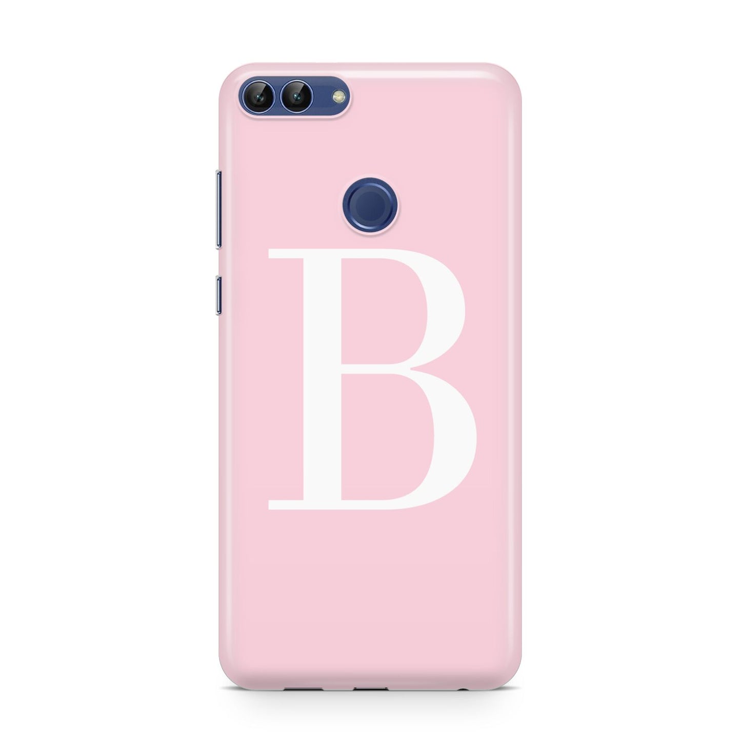 Personalised Pink White Initial Huawei P Smart Case