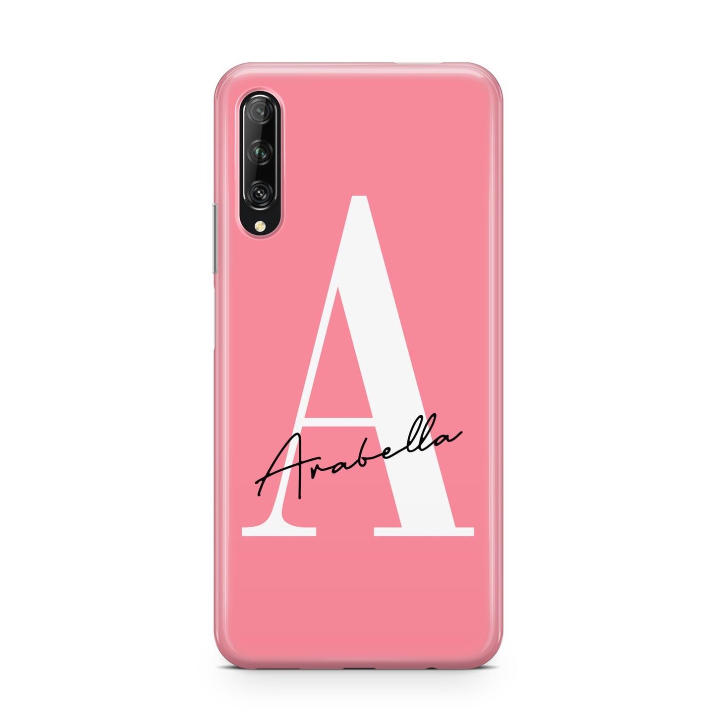 Personalised Pink White Initial Huawei P Smart Pro 2019