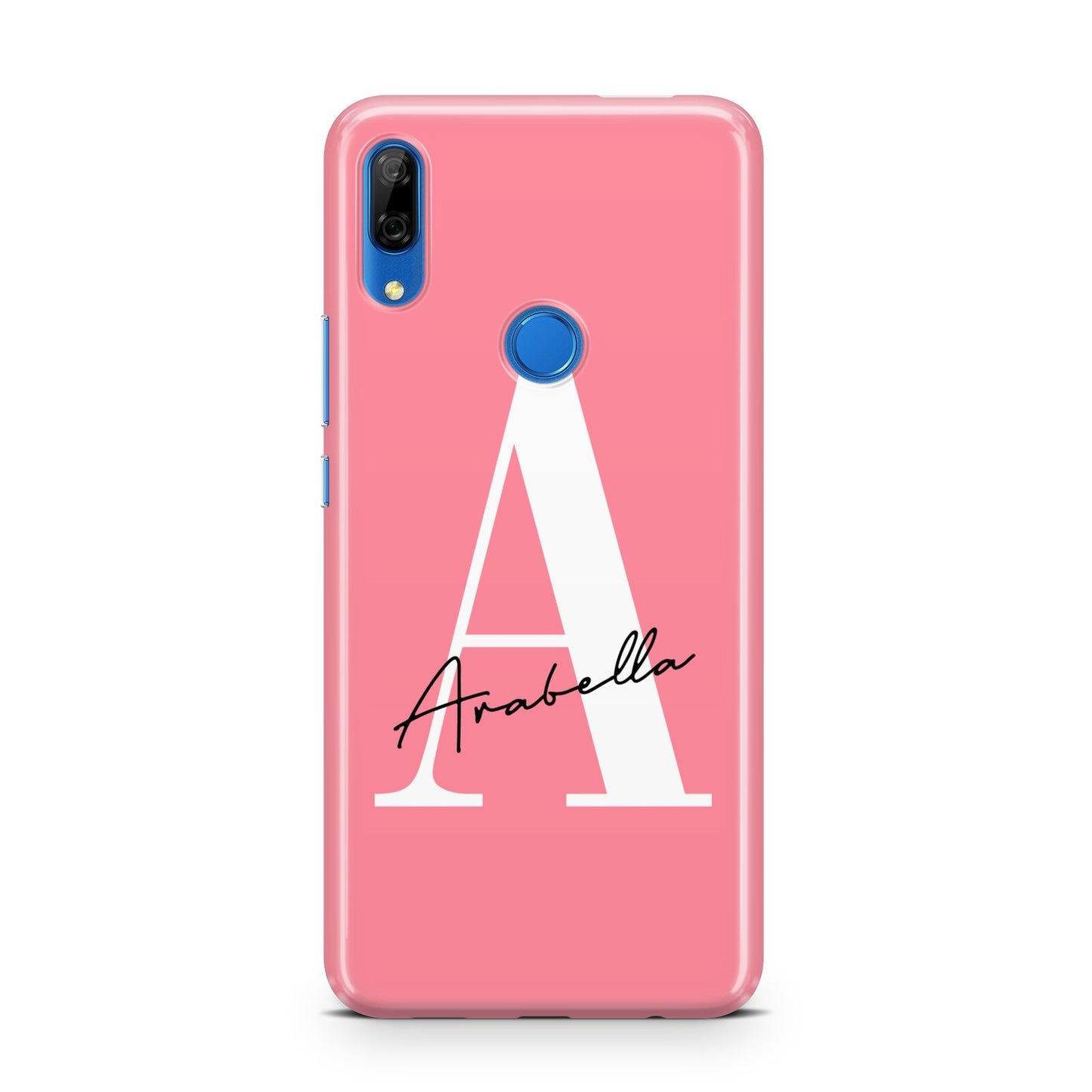 Personalised Pink White Initial Huawei P Smart Z