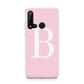 Personalised Pink White Initial Huawei P20 Lite 5G Phone Case
