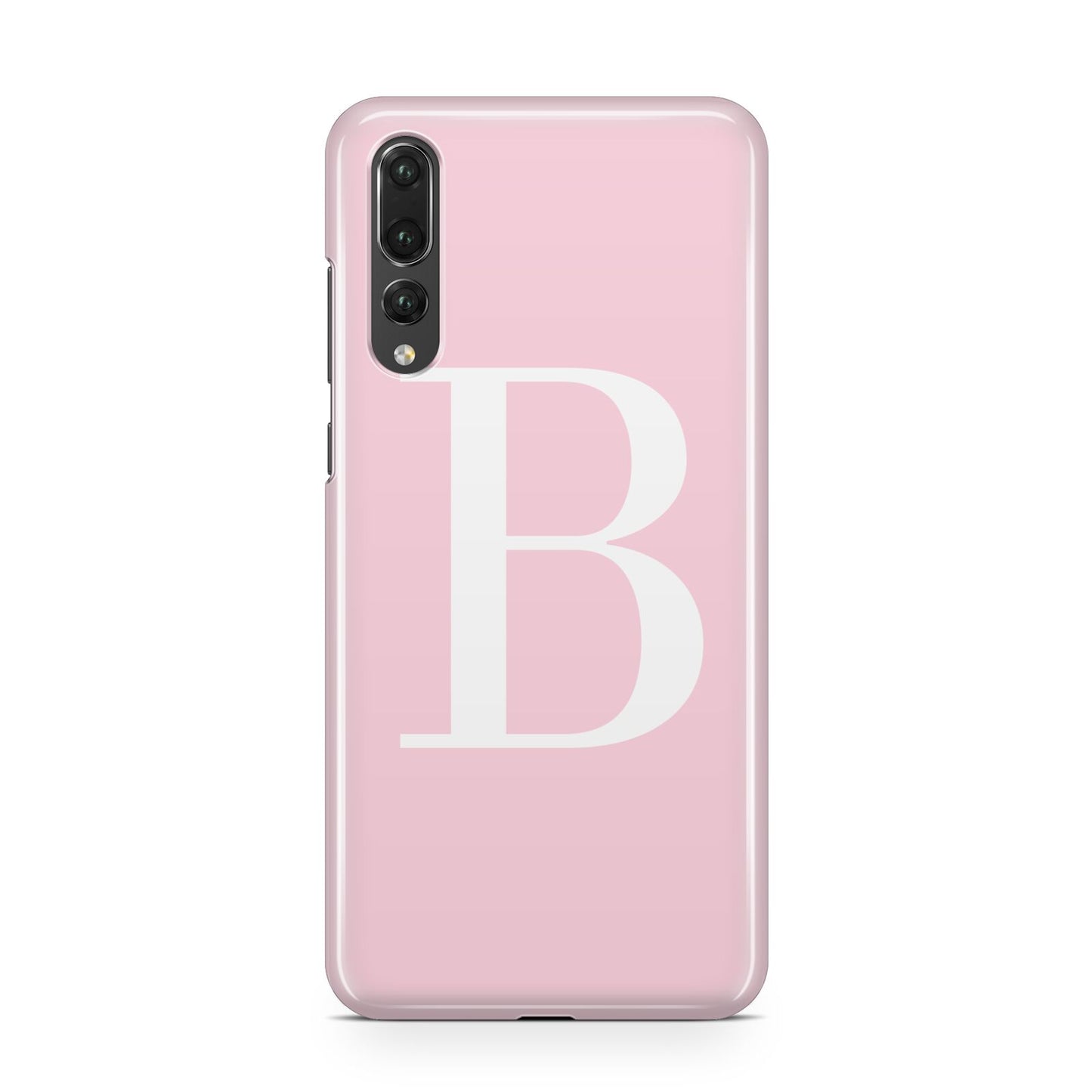 Personalised Pink White Initial Huawei P20 Pro Phone Case