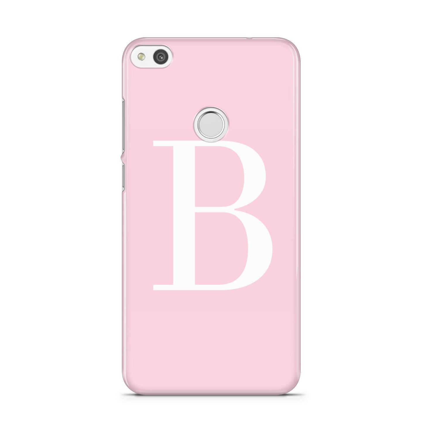 Personalised Pink White Initial Huawei P8 Lite Case