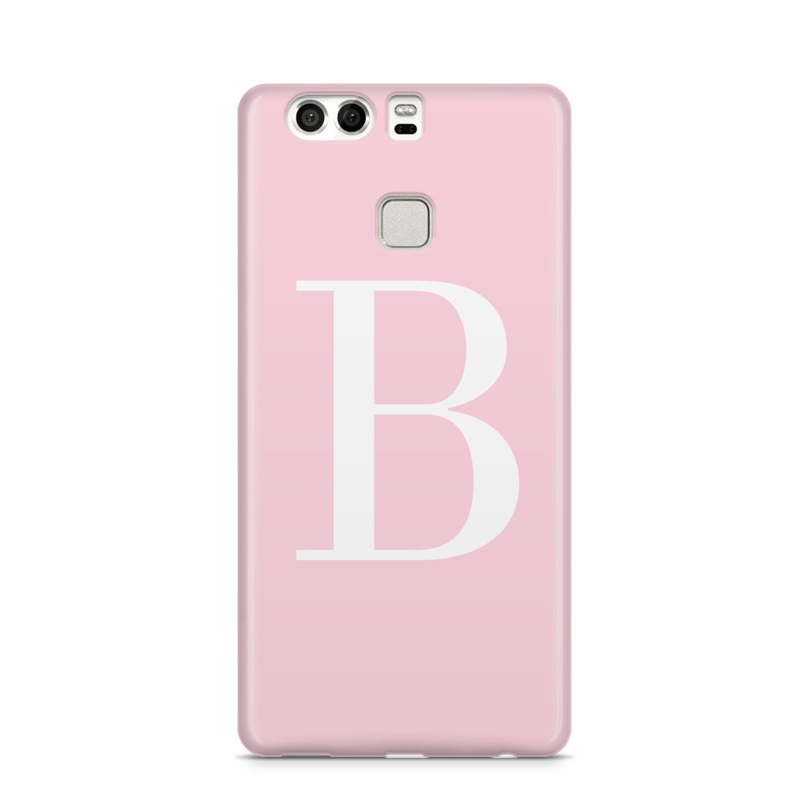 Personalised Pink White Initial Huawei P9 Case