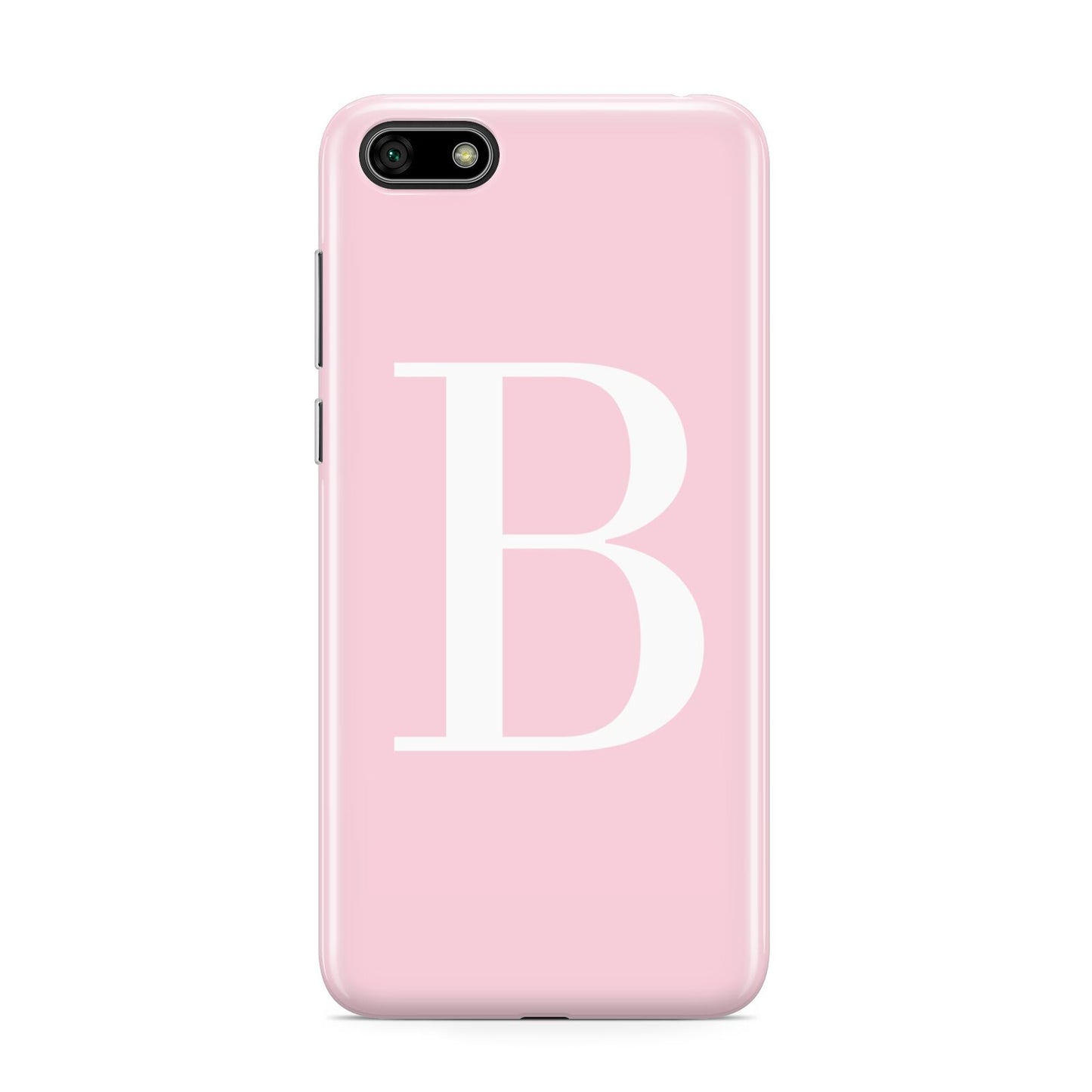 Personalised Pink White Initial Huawei Y5 Prime 2018 Phone Case