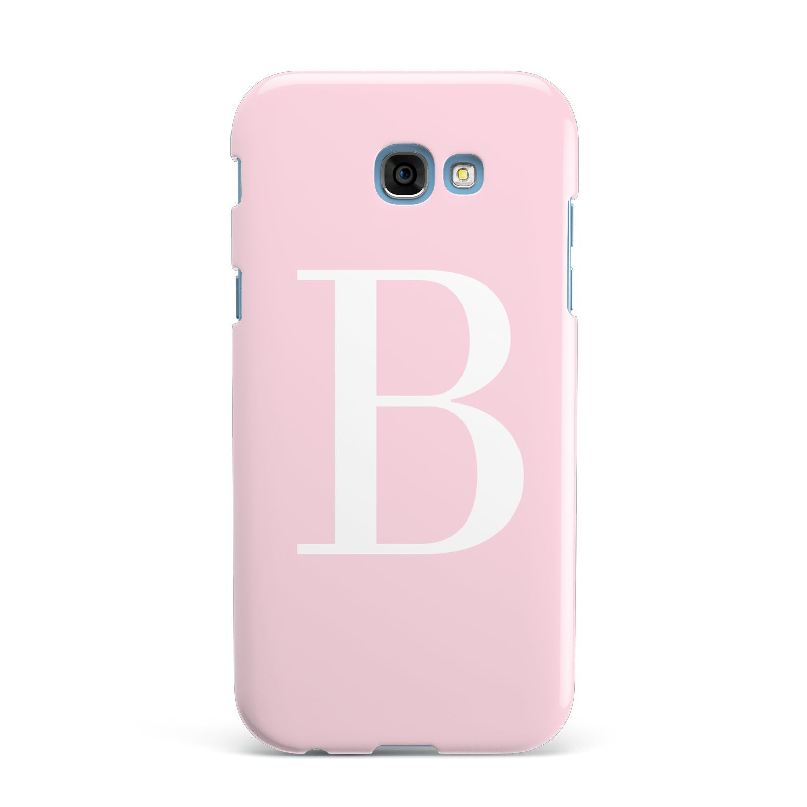 Personalised Pink White Initial Samsung Galaxy A7 2017 Case