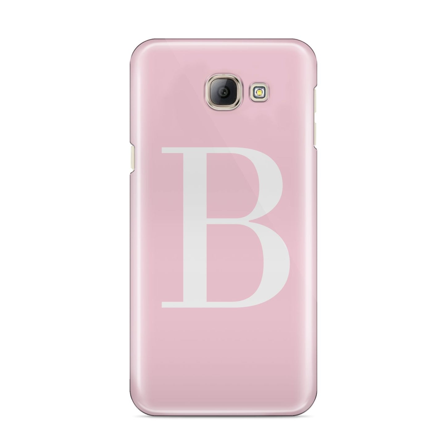 Personalised Pink White Initial Samsung Galaxy A8 2016 Case