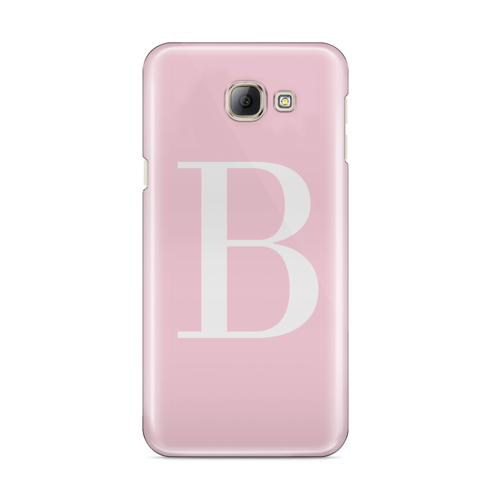 Personalised Pink White Initial Samsung Galaxy A8 2016 Case