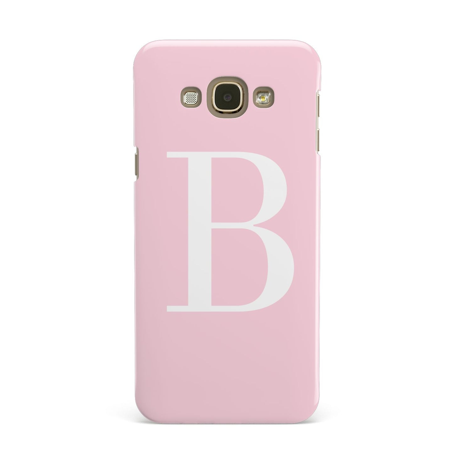 Personalised Pink White Initial Samsung Galaxy A8 Case