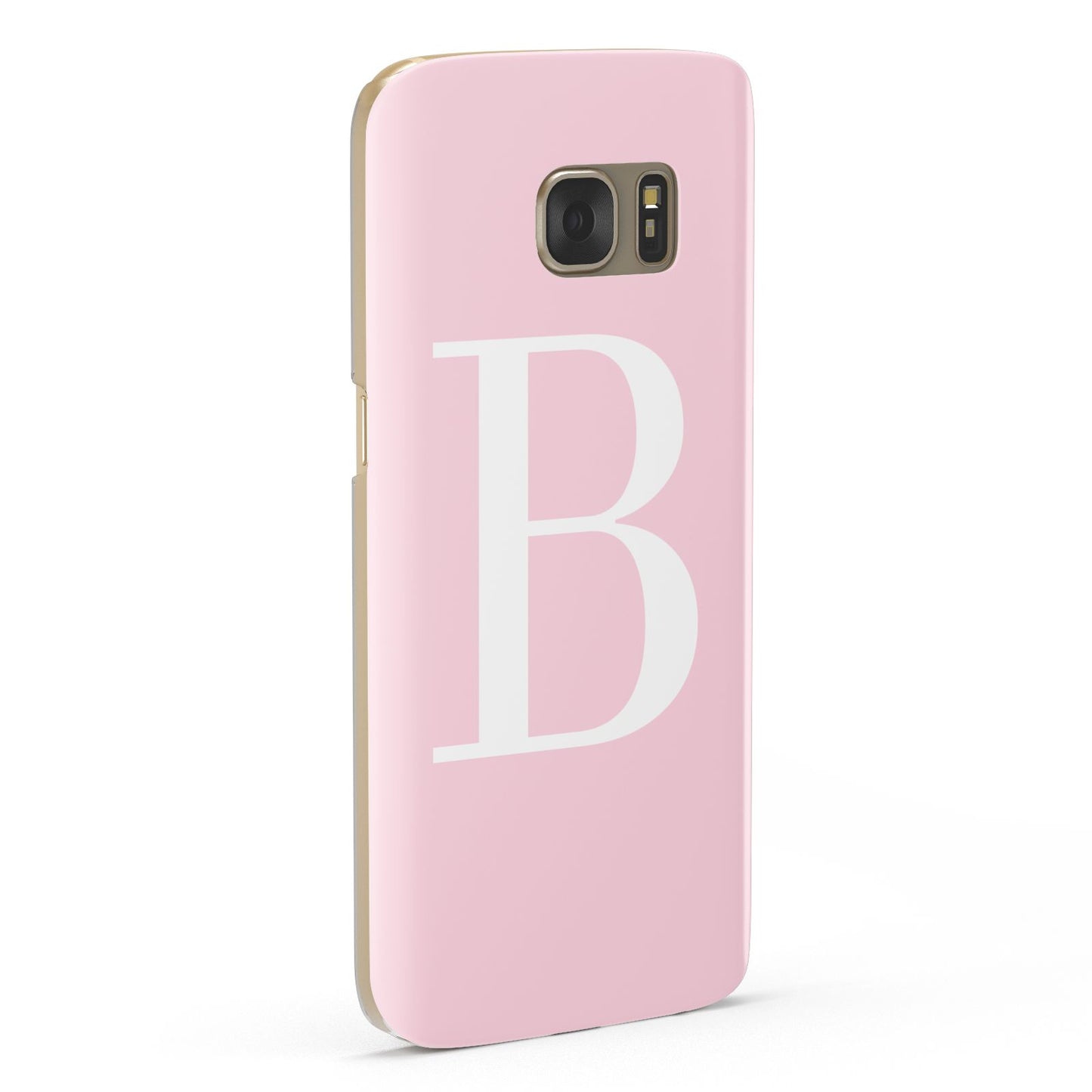 Personalised Pink White Initial Samsung Galaxy Case Fourty Five Degrees