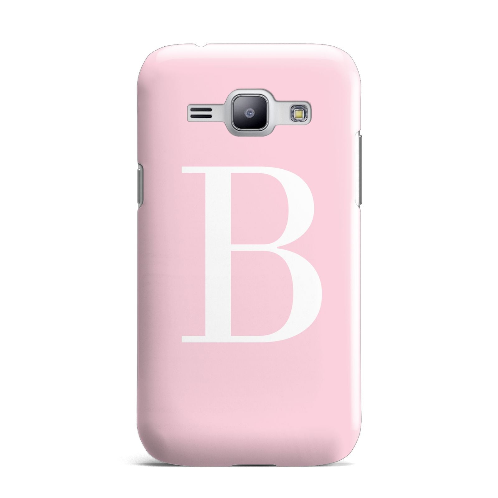 Personalised Pink White Initial Samsung Galaxy J1 2015 Case