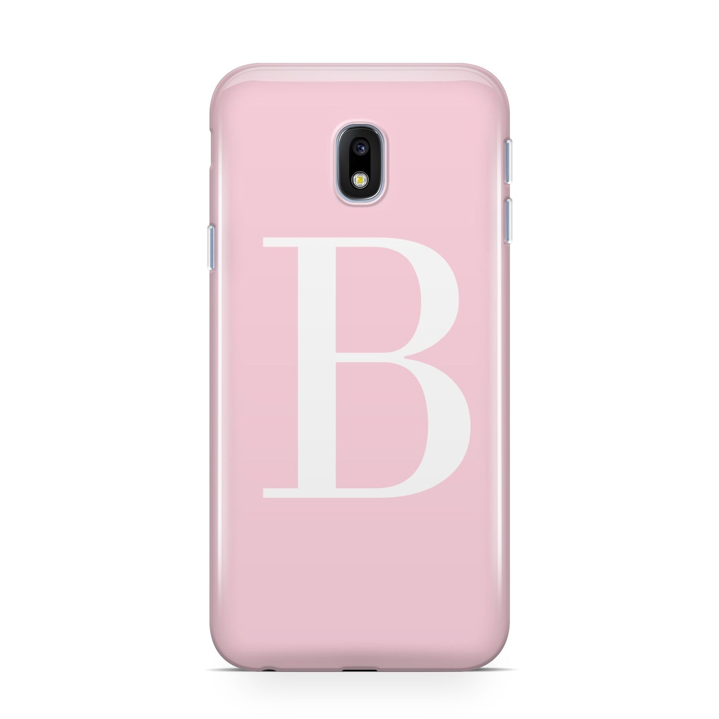 Personalised Pink White Initial Samsung Galaxy J3 2017 Case