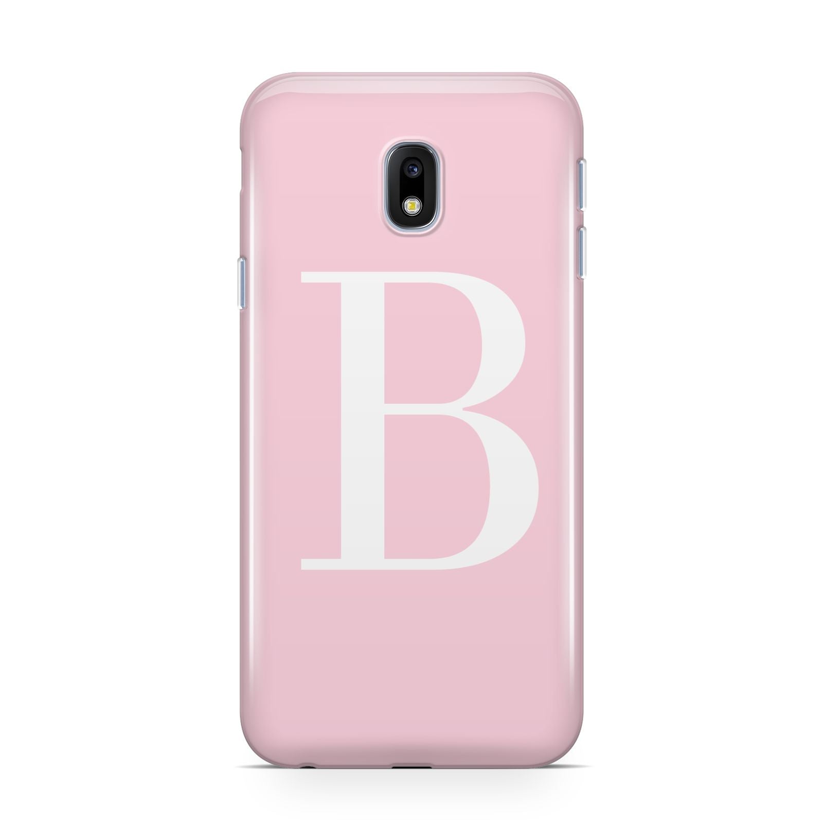 Personalised Pink White Initial Samsung Galaxy J3 2017 Case