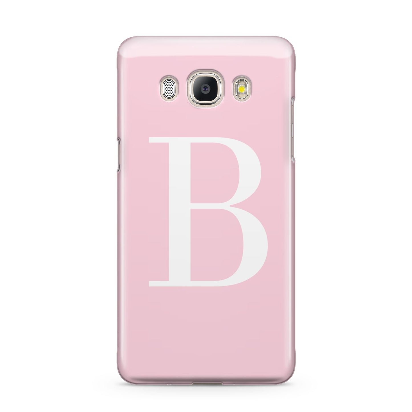 Personalised Pink White Initial Samsung Galaxy J5 2016 Case