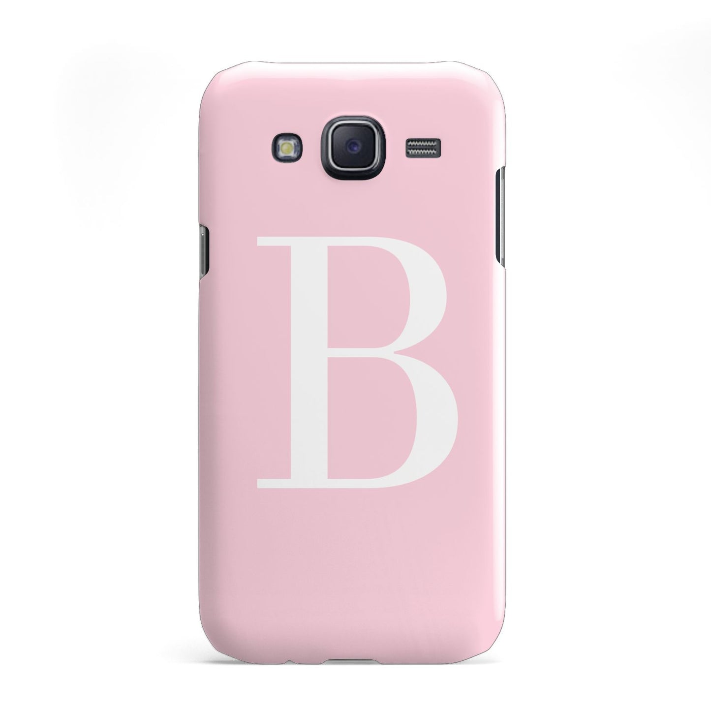 Personalised Pink White Initial Samsung Galaxy J5 Case