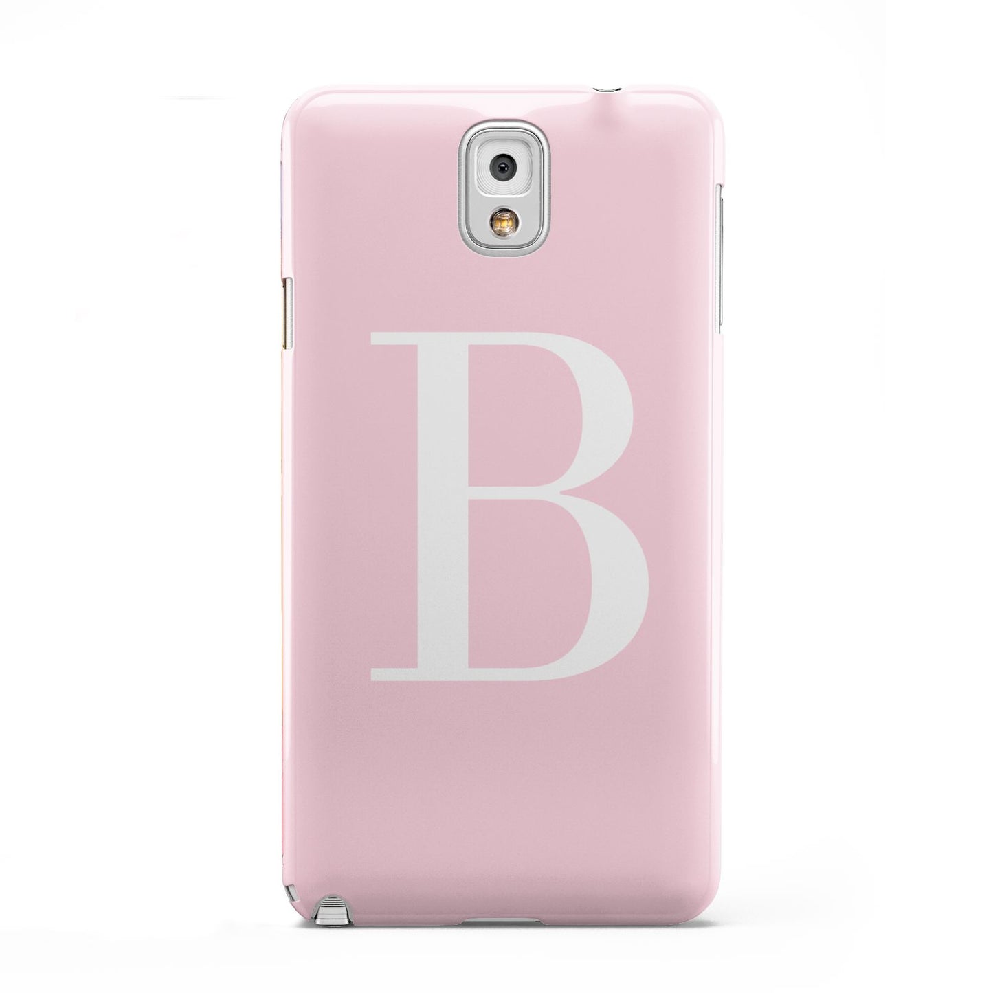 Personalised Pink White Initial Samsung Galaxy Note 3 Case