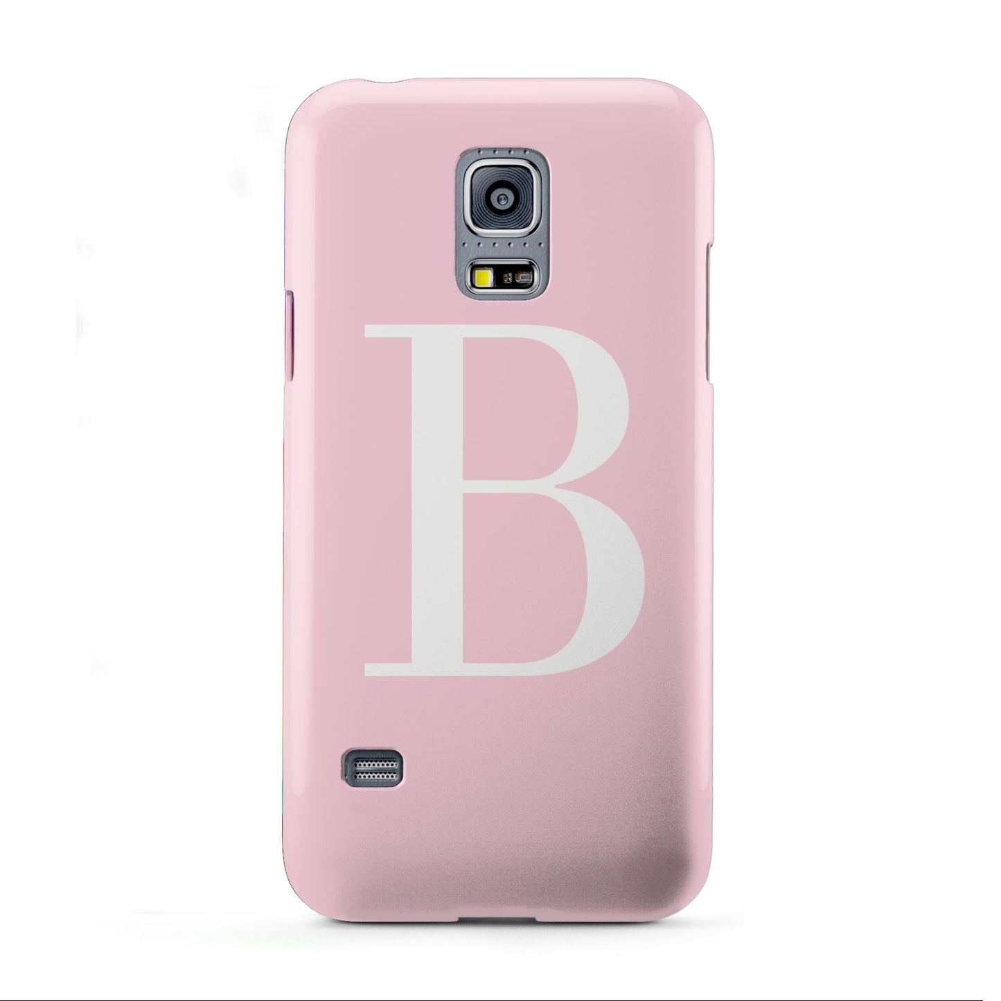 Personalised Pink White Initial Samsung Galaxy S5 Mini Case