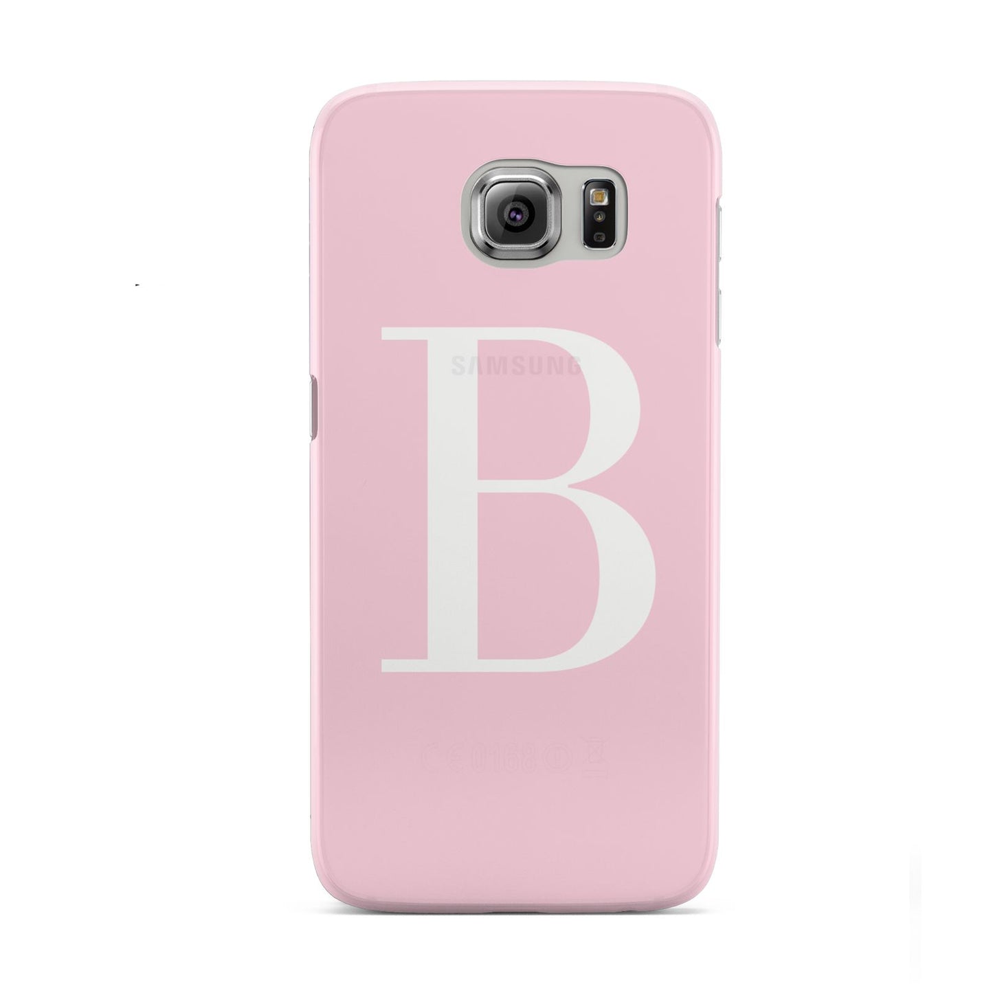 Personalised Pink White Initial Samsung Galaxy S6 Case