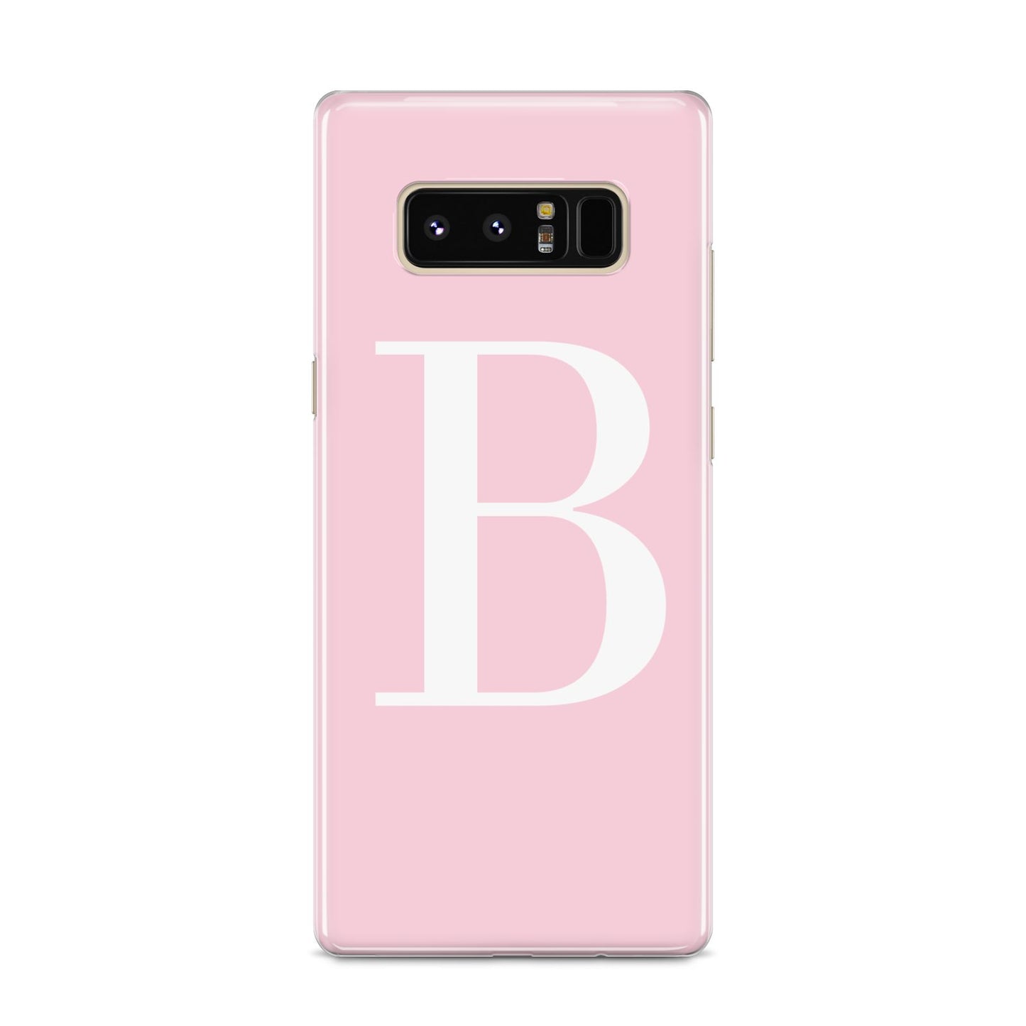 Personalised Pink White Initial Samsung Galaxy S8 Case