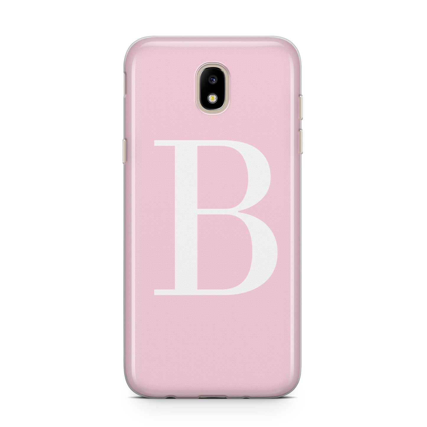 Personalised Pink White Initial Samsung J5 2017 Case