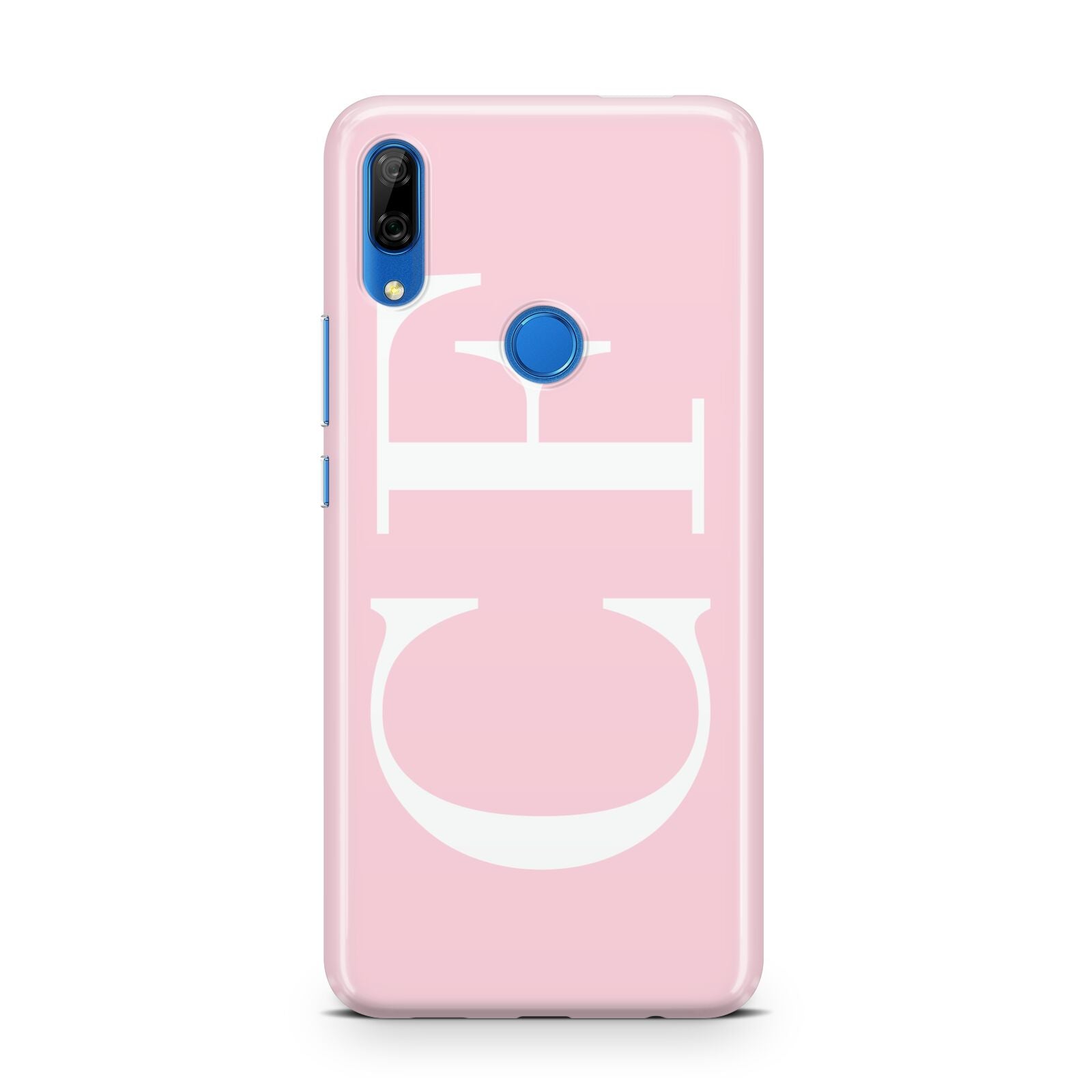 Personalised Pink White Side Initials Huawei P Smart Z