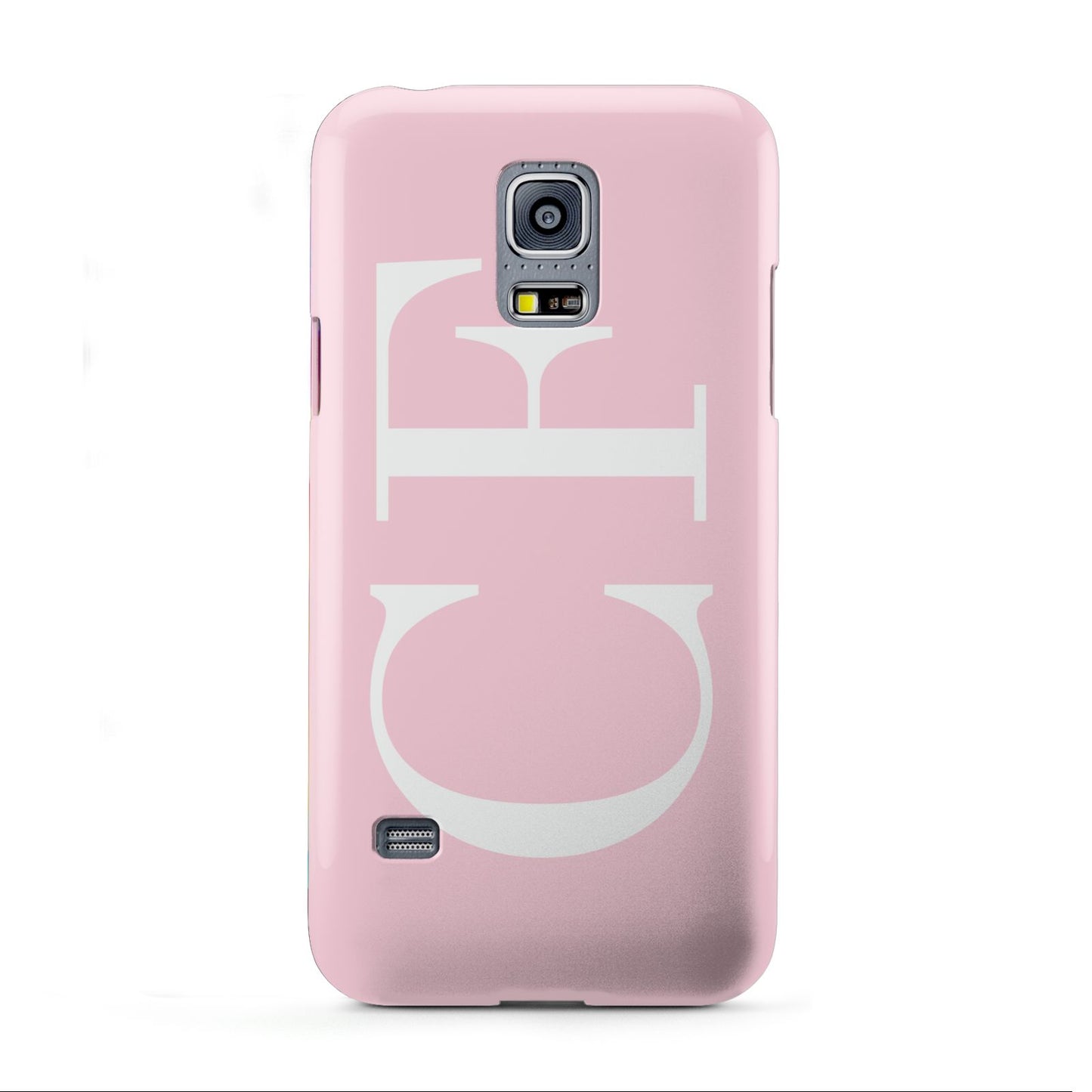 Personalised Pink White Side Initials Samsung Galaxy S5 Mini Case