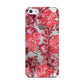 Personalised Pink and Red Floral Apple iPhone 5 Case