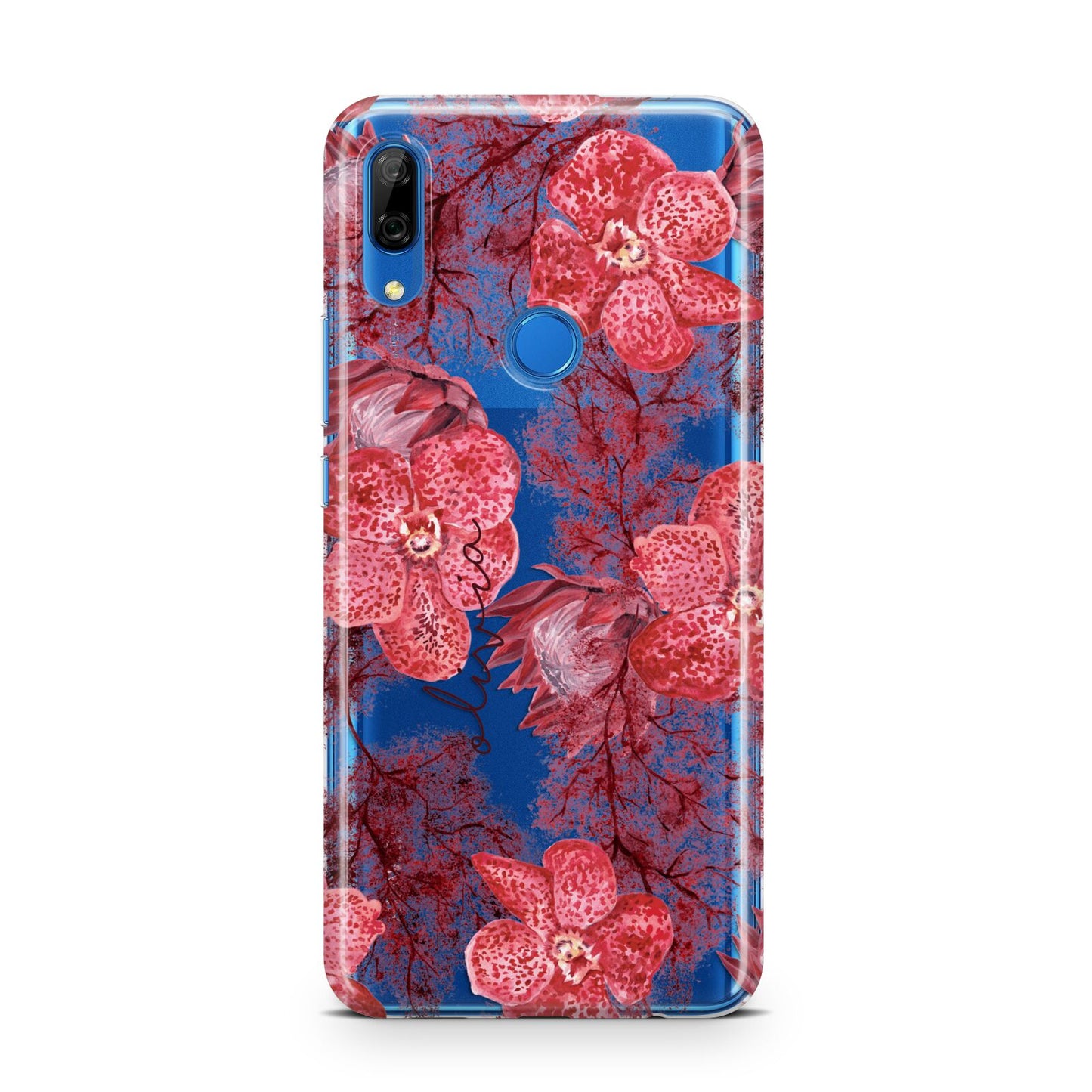 Personalised Pink and Red Floral Huawei P Smart Z