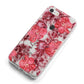 Personalised Pink and Red Floral iPhone 8 Bumper Case on Silver iPhone Alternative Image