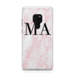 Personalised Pinky Marble Initials Huawei Mate 20 Phone Case
