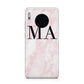 Personalised Pinky Marble Initials Huawei Mate 30