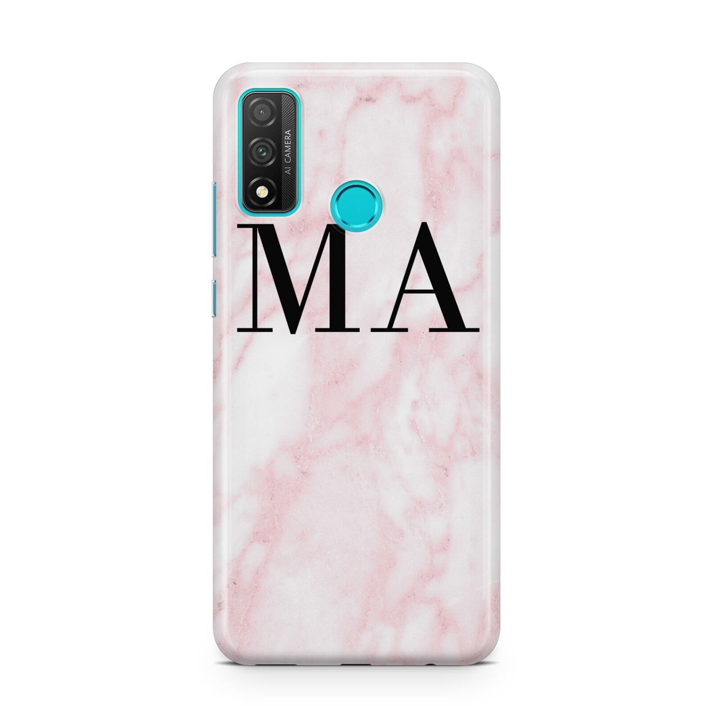 Personalised Pinky Marble Initials Huawei P Smart 2020