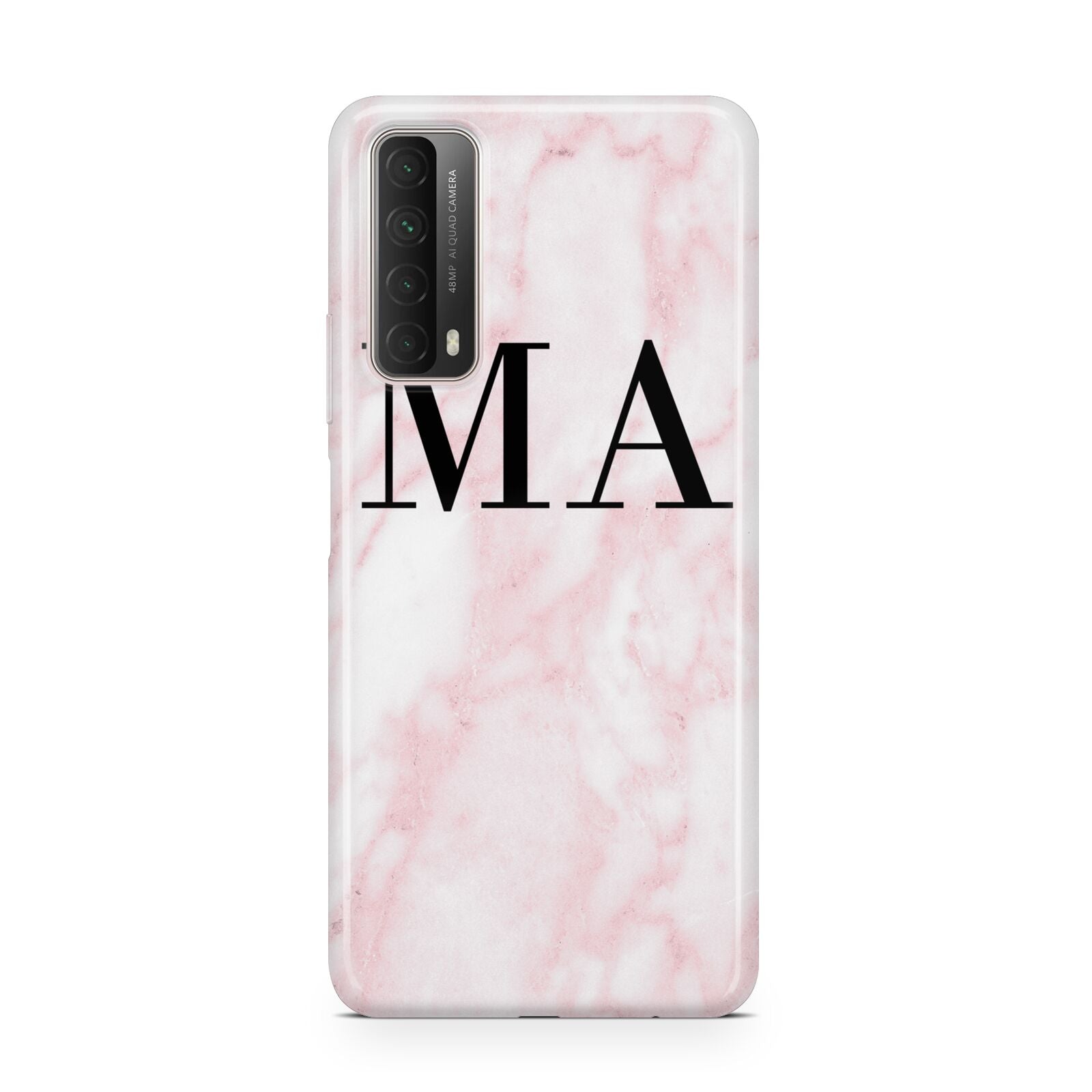 Personalised Pinky Marble Initials Huawei P Smart 2021