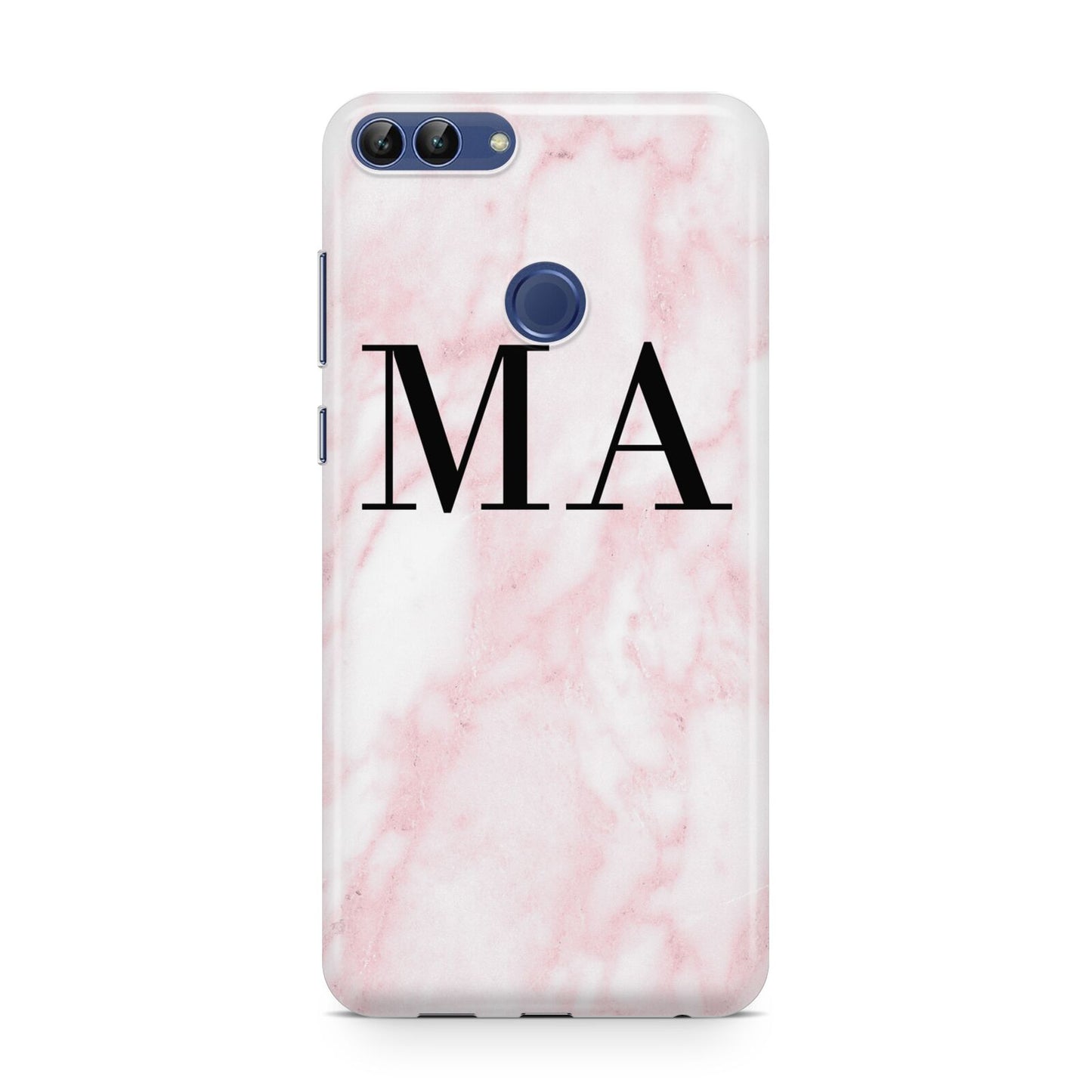 Personalised Pinky Marble Initials Huawei P Smart Case