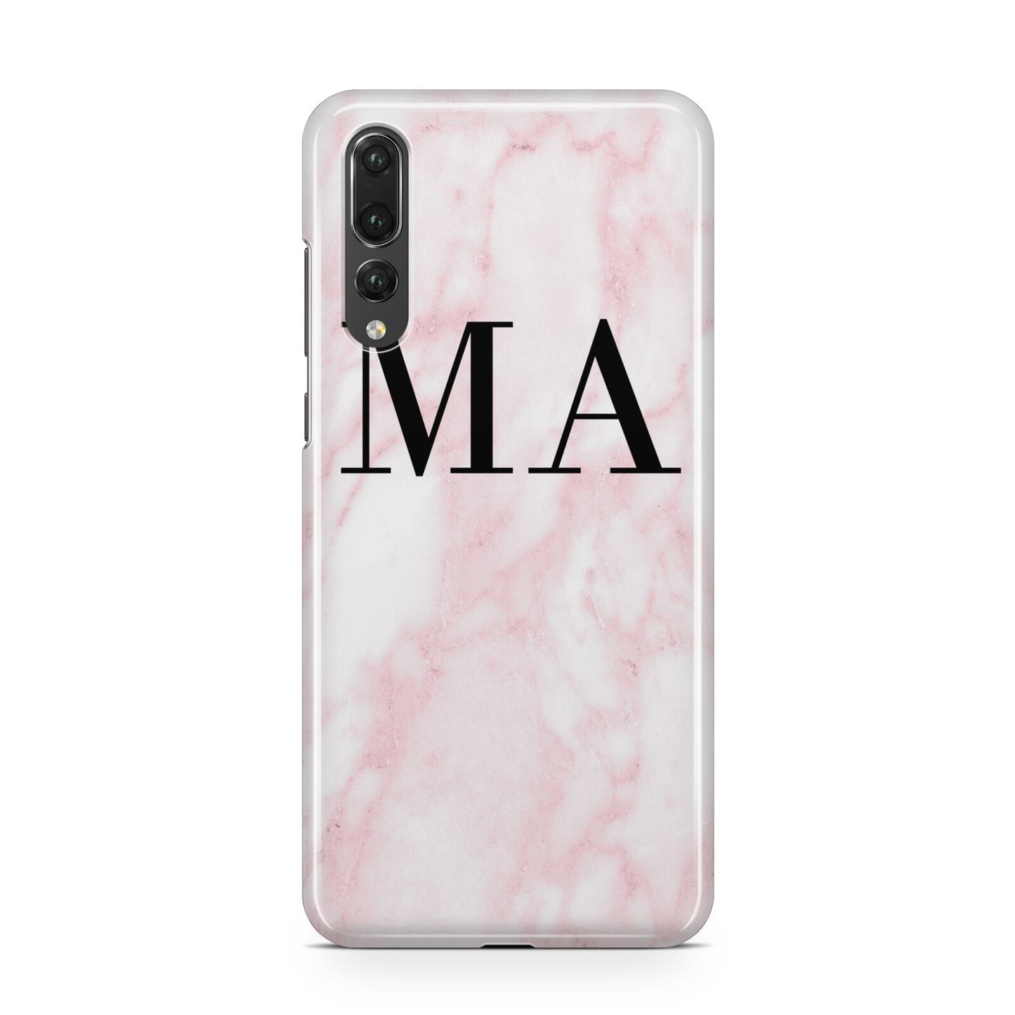 Personalised Pinky Marble Initials Huawei P20 Pro Phone Case
